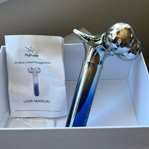Skincare Fly horse 5D Micro Current Massage Roller Blue/Silver